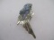 Mexican sterling Silver Parrot Pin with Abalone - con 583