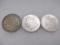 Three 1921 Morgan Silver Dollars - P,D,S - con 200