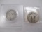 Two Standing Liberty Quarters - con 596