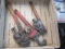3 Vintage Pipe Wrenches - con 454