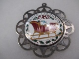 1982 Sterling Silver Christmas Pin - con 583
