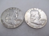 Two 1960-D Franklin Half  Dollars - con 200