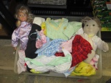 Tote Full of Dolls and Doll Clothing -> Will not be Shipped! <- con 608