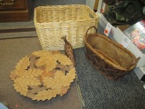 Baskets and Wood Plate - con 454