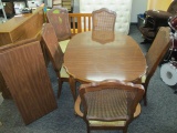 Dining Table with 2 Tops and 5 Chairs - 89x38x30 -> Will not be Shipped! <- con 607