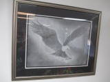 John Weier Signed Eagle Artwork - 27x32 -> Will not be Shipped! <- con 454