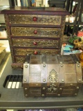Two Vintage Jewelry Boxes  -> Will not be Shipped! <- con 607