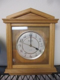 Bulova Solid Wood Wall Clock - 16x12 Quartz -> Will not be Shipped! <- con 310