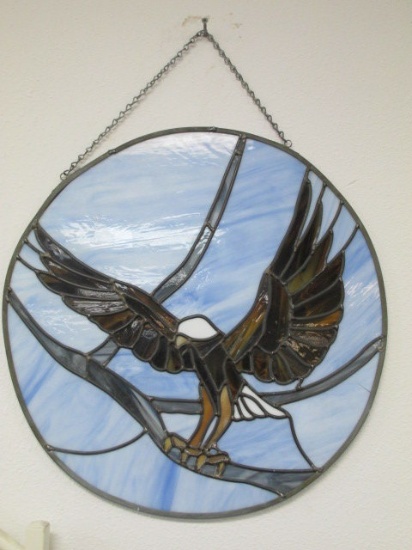 Stained Glass Eagle - 17"d -> Will not be Shipped! <- con 621
