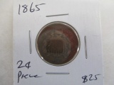 1865 Two Cent Pieces - con 346