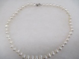 8-9mm White south Akaya Sea Pearl Necklace - con 346