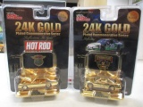 Set of Two  24k Gold Nascar Racing Champion Diecast - con 346