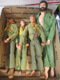 Vintage Gi-Joe and 3 Boy Scouts - con 454