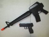 M16 Airsoft Rifle - Needs Buttstock - Sprot 106 Pistol - con 317