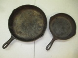 Two Cast-Iron Skillets - 12.5  and 9