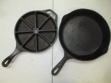 Two Cast Iron Pans - Wagner 10