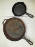 Cast-Iron Skillets - 10.5 and 6.5 -> Will not be Shipped! <- con 623