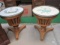 Two Decorative End Tables  24
