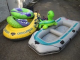 Two Inflatable Rafts with Two Doughnuts and a Turtle -> Will not be Shipped! <- con 317