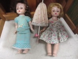 2 Alexanderkin Dolls and Ginny Doll Wardrobe  ->  <- con 123