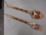 2pc Wooden Spoon and Fork - 27
