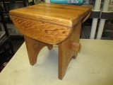 Wooden Step Stool - 13x12x11 -> Will not be Shipped! <- con 757