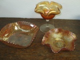 Three Pc Carnival Glass -> Will not be Shipped! <- con 317