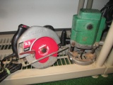 2.3hp Skilsaw with Hitatchi Router - Both work -> Will not be Shipped! <- con 317