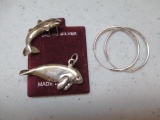Sterling Silver Earrings and Charms - con 287