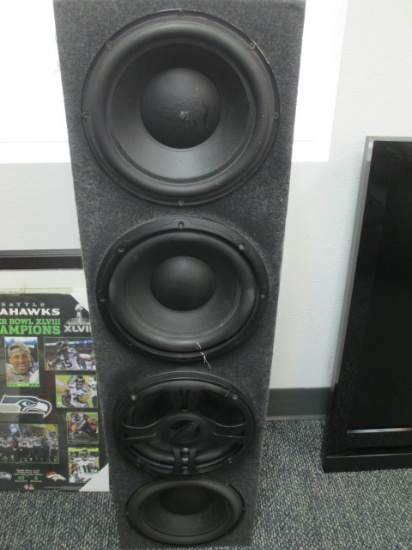 Four 10 Inch Subwoofers in Sealed Box - con 317