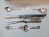Sterling Silver Flatware Knife and Fork Sterling Silver Handles Only - Total Weight 8.7 oz - con 627
