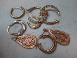 10K Gold Earrings - some sets, some singles - con 311