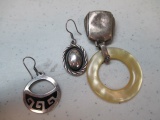 2 Sterling Silver Earrings - 1 Sterling Pendant - con 311
