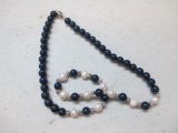 Akoya Pearl and Bead Necklace - con 346