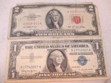 $1.00 Silver Certificate, $2.00 Red Seal - con 757