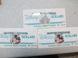 15 1990 Disney Dollars in Sequential order - con 757