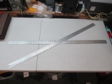 Two 4 ft Metal Rulers -> Will not be Shipped! <- con 943