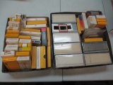 Two  Boxes of old Slides -><- con 757