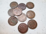 Bag of Ten Indian Head Pennies - Various Dates - con 346