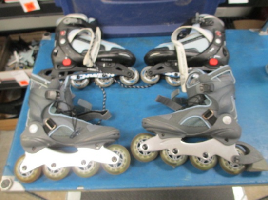 2 Pair of Inline Skates sz 5.5 and 6.5 Will Not Be Shipped con 634