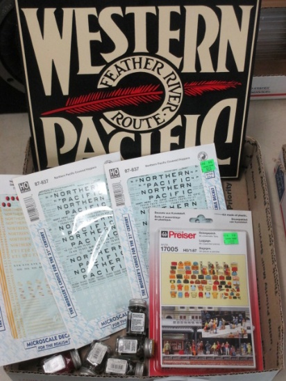 Western Pacific Sign & Decals Micro scale con 317