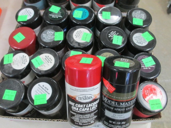 20 3oz cans of New Modeling Spray Paint assorted colors Will Not Be Shipped con 317