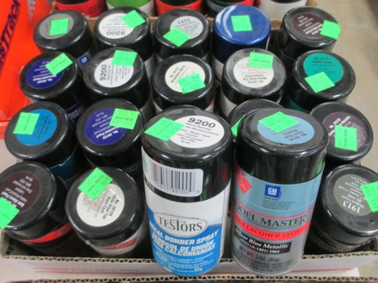 20 3oz cans of New Modeling Spray Paint assorted colors Will Not Be Shipped con 317