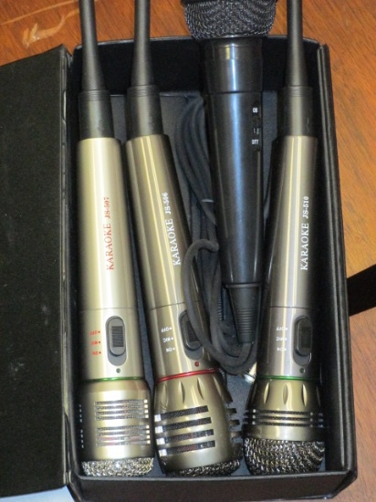 4 Mics Karaoke JS-506,JS507, and JS 510 and other con 12