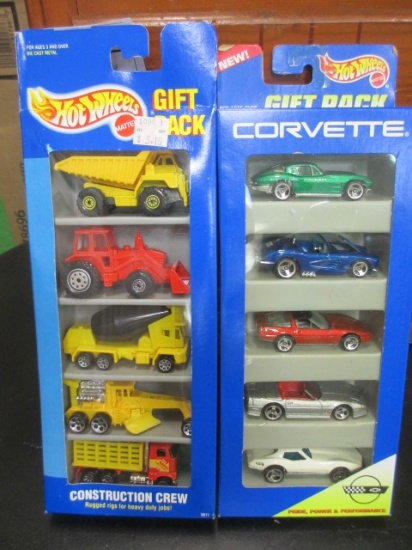 Corvette and Construction Crew Hot Wheel Gift Pack- con 346