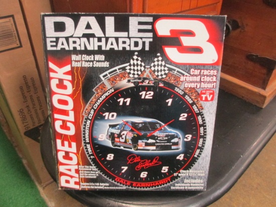 Dale Earnhardt Race Clock - New - con 346