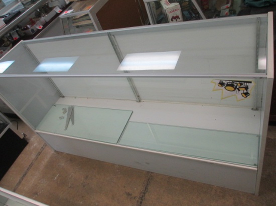 Glass Display Case with Shelves - 38x70x18 - Will not be shipped - con 446