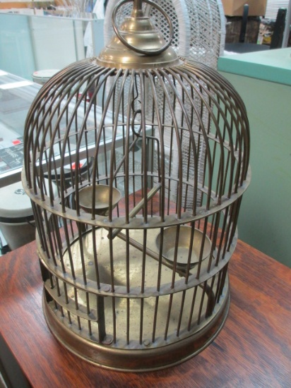 Brass Bird Cage - 17x12 - Will not be shipped - con 394