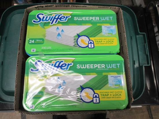 Two New Swiffer Sweeper Wets - 24 Refills Each - con 317