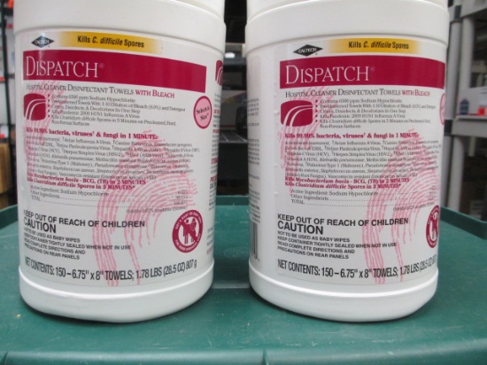 New - Two Tubs of Hospital Cleaner, Disinfectant Towels - Will not be shipped - con 311